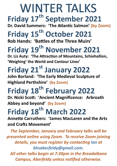 BHS Winter Programme 2021-22