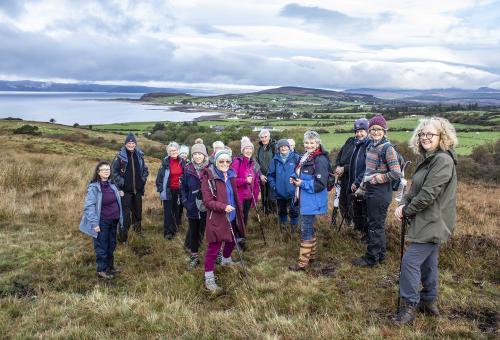 ACFA Field Trip to Arran, above Drumadoon