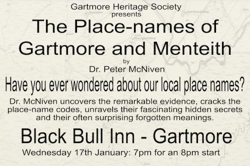 The Place Names of Gartmore and Menteith