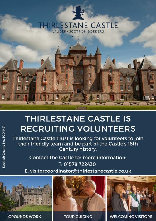 Recruiting Volunteers at Thirlestane Castle, Lauder