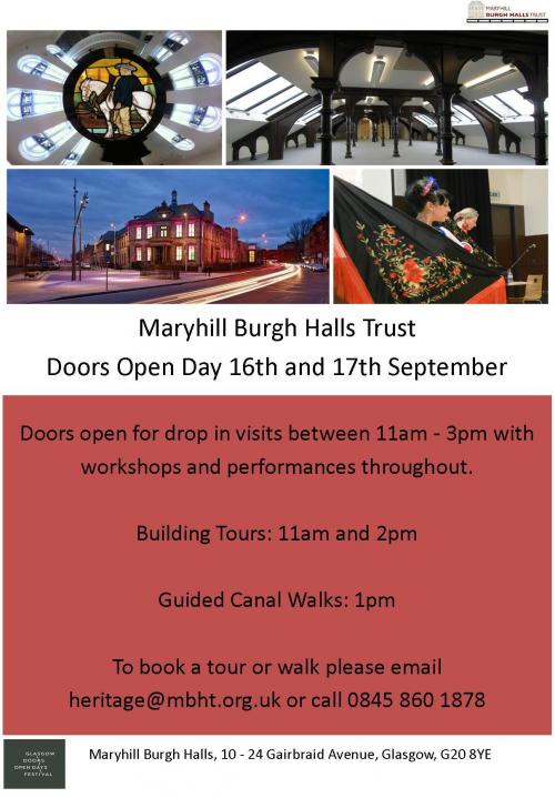 Doors Open Day at Maryhill Burgh Halls