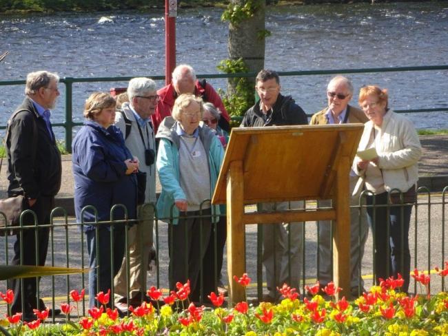 Group beside the river.