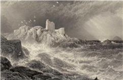Turnberry Castle by Myles Birket Foster 1825 - 1899