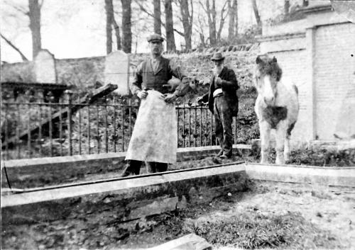 Grandfathers working at the Stell Churchyard